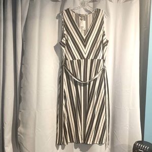 2for$20 bundle NWT H&M Black and White stripe sleeveless dress